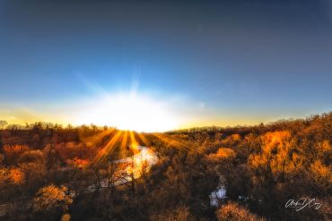 Sunset over the Credit River
